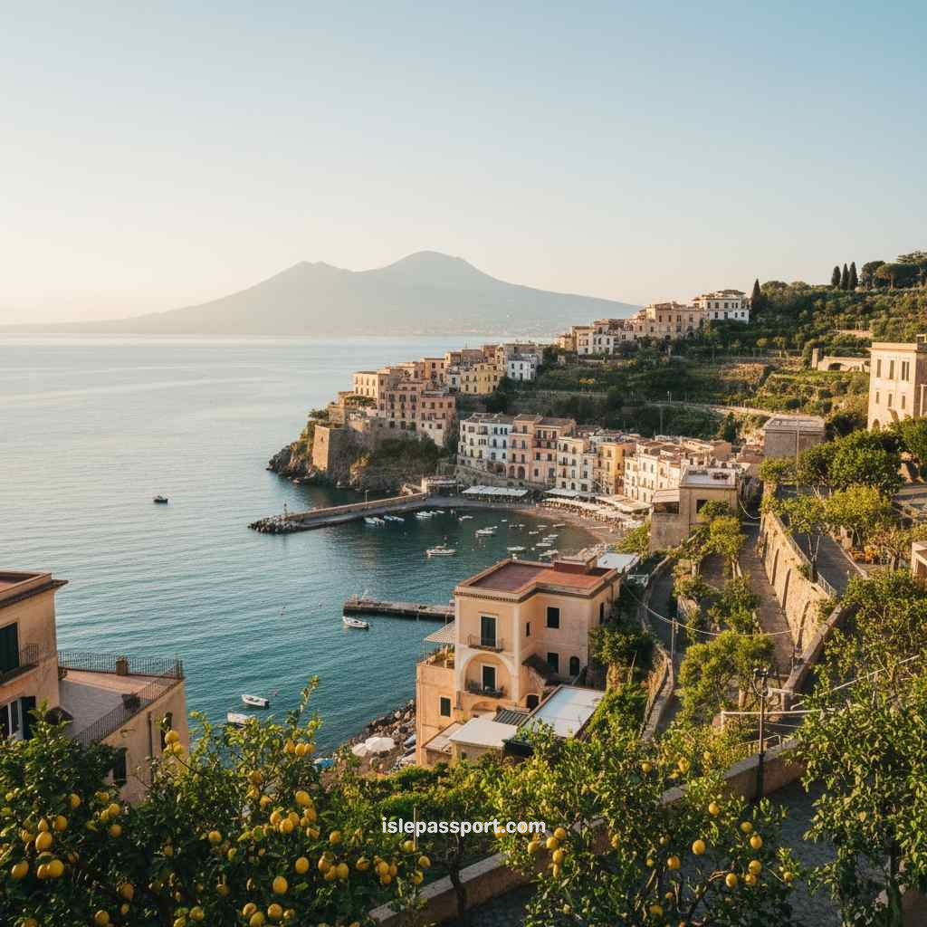 View of Sorrento’s cliffs and marina, one of the best coastal bases in Italy for first-timers.