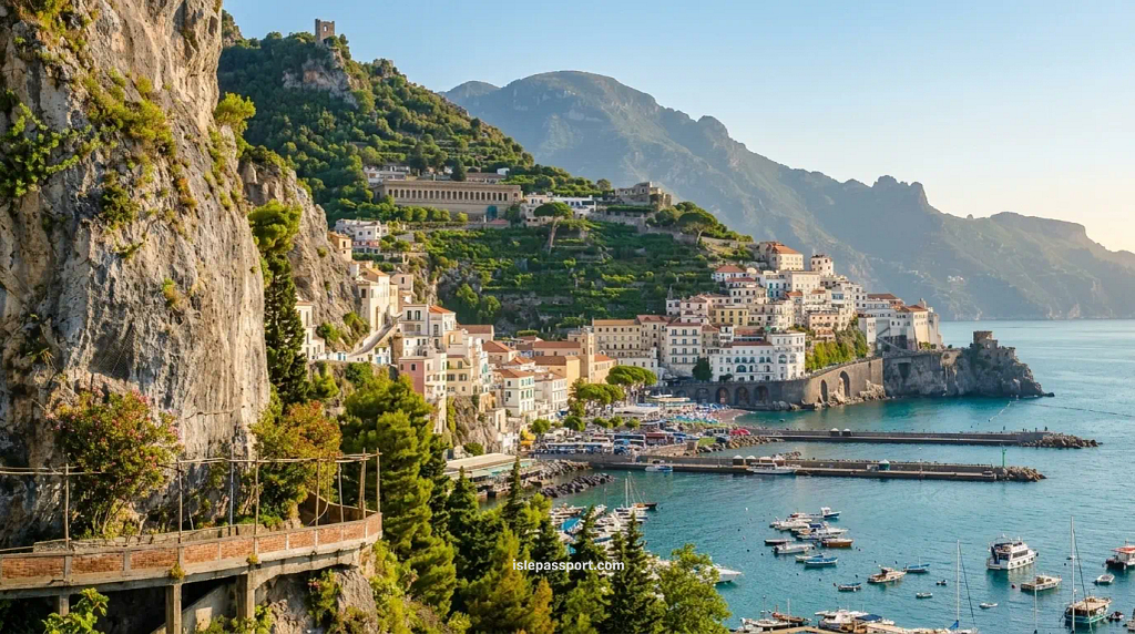 Sorrento's cliffs and marina, one of the best coastal places to visit in Italy for first-timers.
