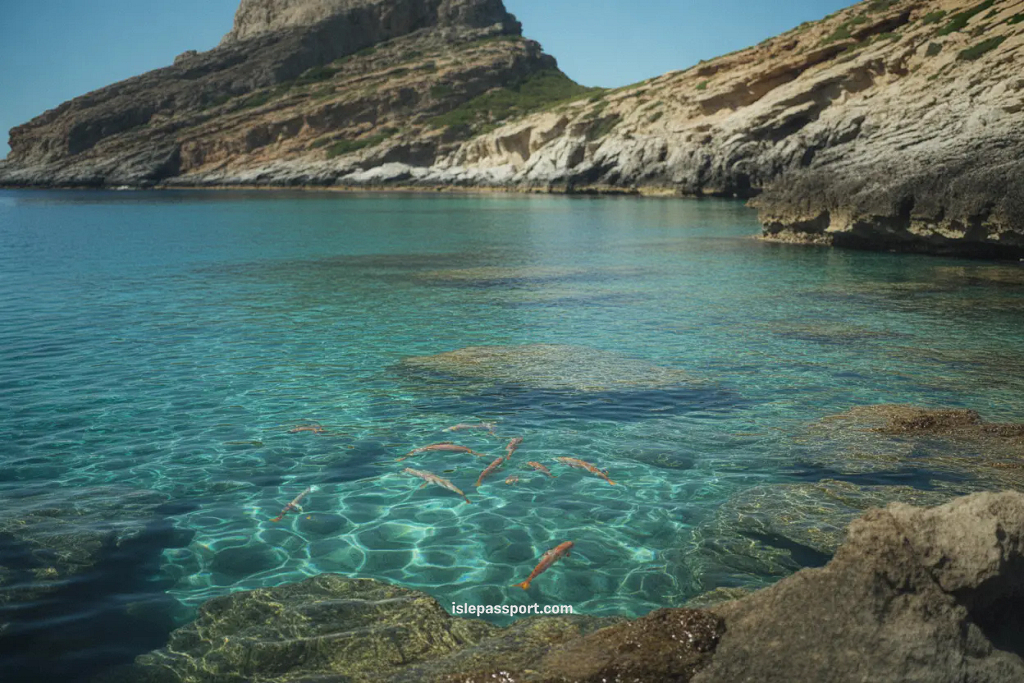Isla Cabrera’s perfectly clear water in a protected bay.
