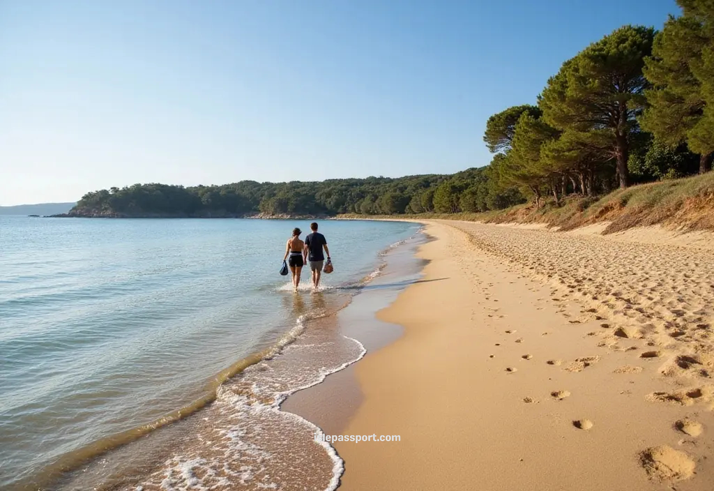 Castiglione della Pescaia’s natural sandy shoreline and pine forest backdrop