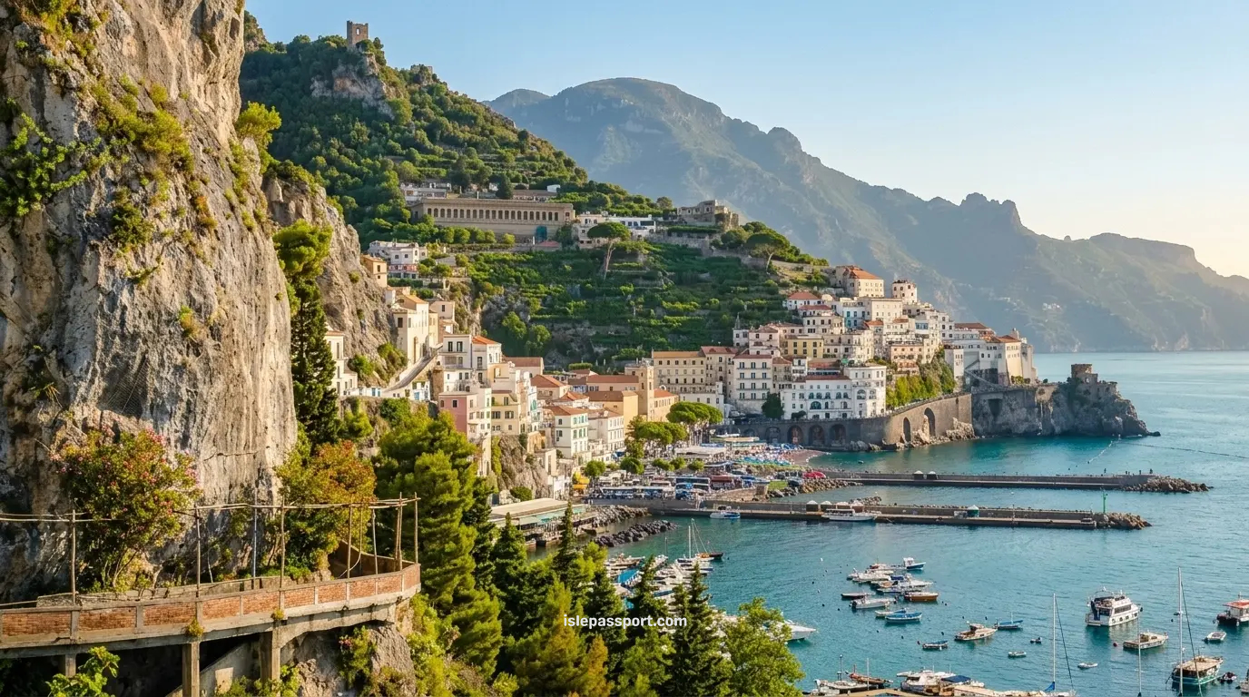 Sorrento's cliffs and marina, one of the best coastal places to visit in Italy for first-timers.