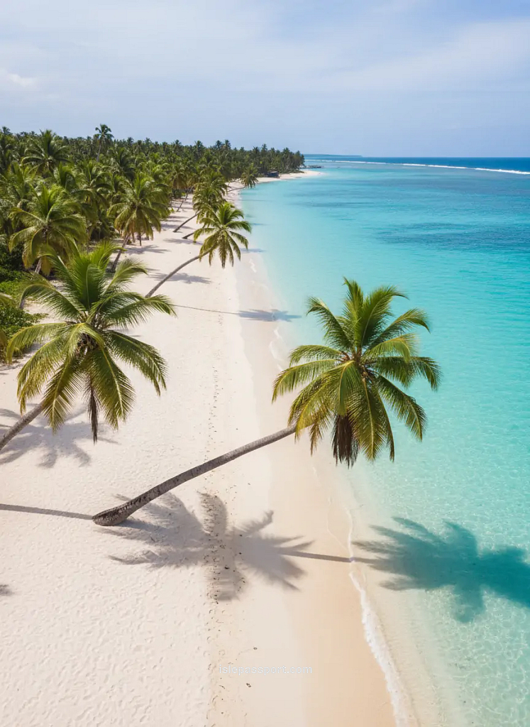 White sand and turquoise water at Champagne Beach showing top Vanuatu island hopping destinations
