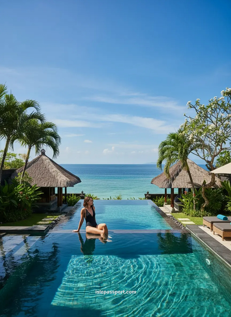 Luxury Bali private pool villa with ocean views for tropical getaway ideas