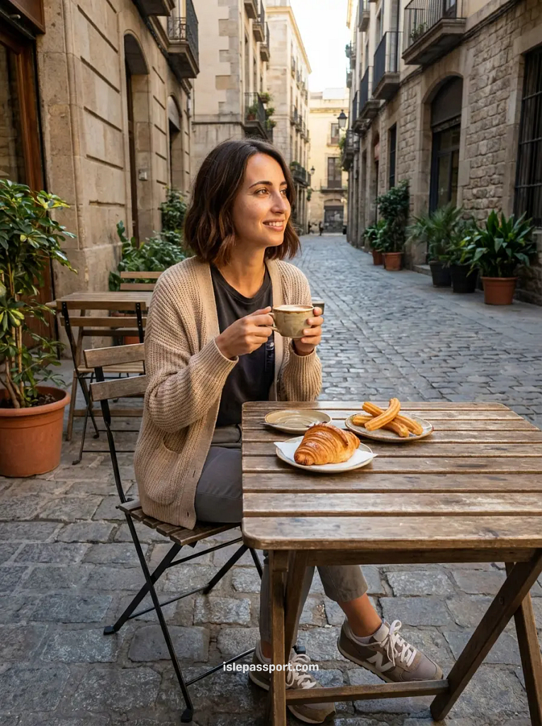 Affordable winter travel in Spain with outdoor cafes and lower prices